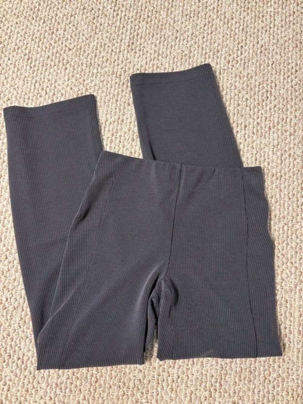 Lululemon Softstream Ribbed flare leg pant - off black